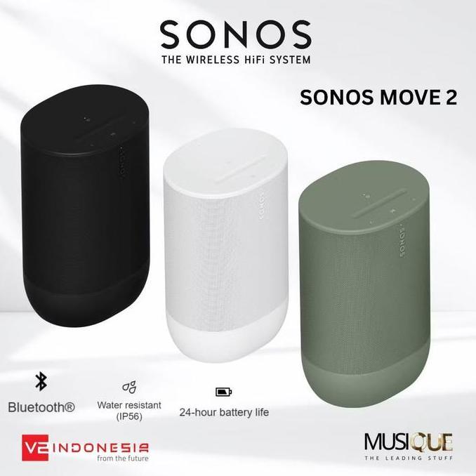 SONOS MOVE 2 SPEAKER FOR SOUND ANYWHERE BLUETOOTH AND WIFI MURAH
