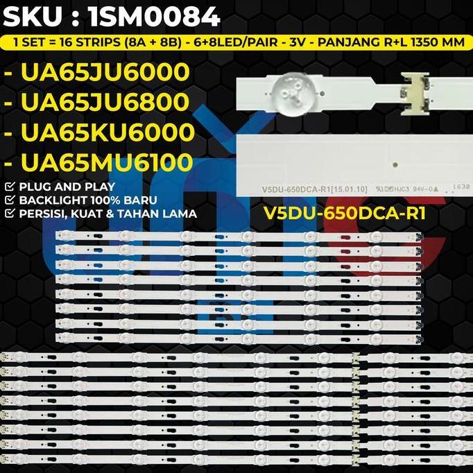 Backlight TV 65 Inch UA65JU6000 UA65JU6800 UA65KU6000 UA65MU6100 V5DU-650DCA-R1 BN96-39667A