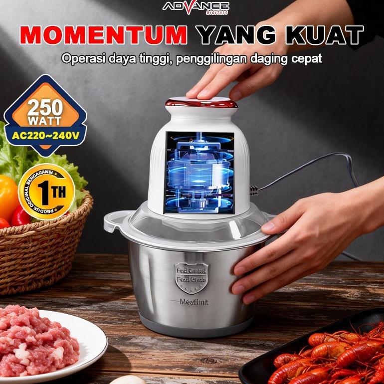 HOT SALE Advance Chopper 2L Stainless Multifungsi coper daging dan bumbu chopper daging dan bumbu co