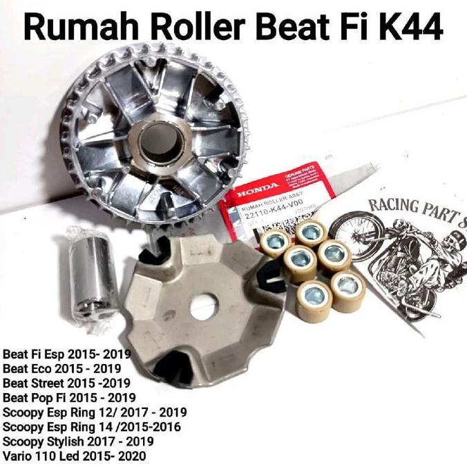 RUMAH ROLLER ASSY SET BEAT FI - NEW ESP -  STREET - POP - SCOOPY - VARIO ESP - SPACY ( STATER HALUS 