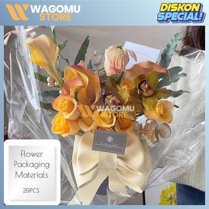 WAGOMU Plastik Buket / Kantong Buket / Plastik Opp Tebal Bungkus Buket Bunga