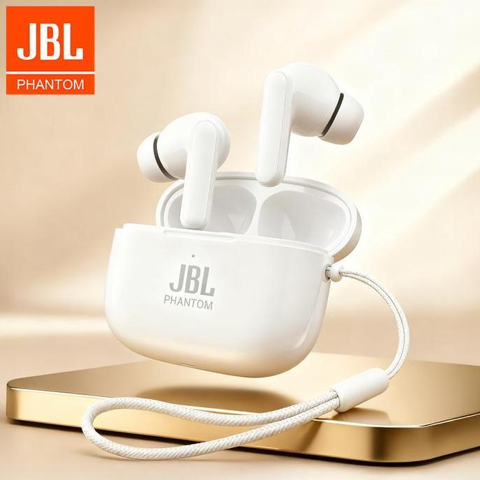Gerr- Jbl Phantom 5Th Earbud Bluetooth Nirkabel Sejati, Earphone Bluetooth Mantap Bass, Untuk Androi