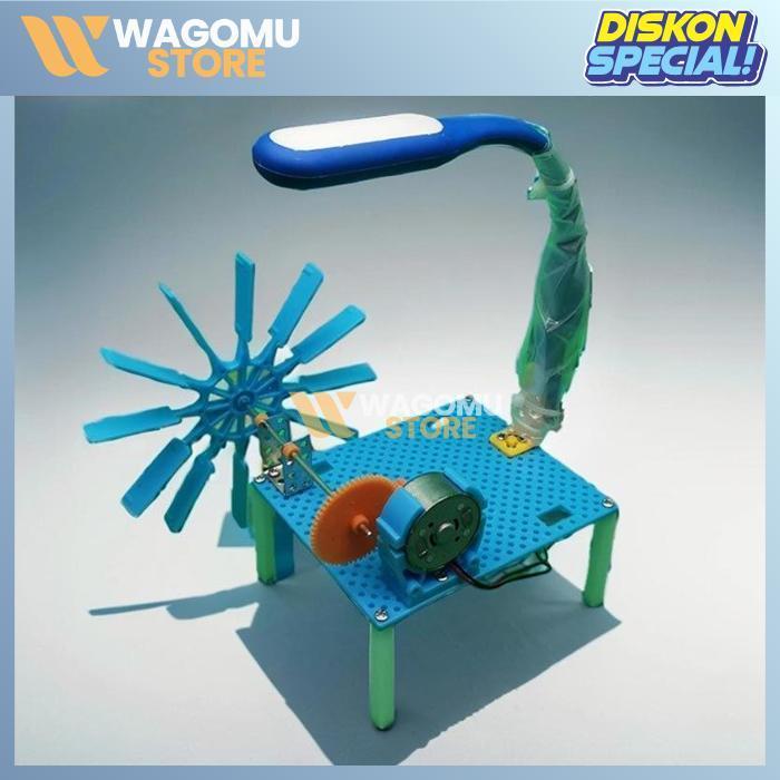 WAGOMU Kit Edukasi Water Turbine Generator / Baling-Baling Kincir Air /Miniatur Kincir Air / Plta Mi