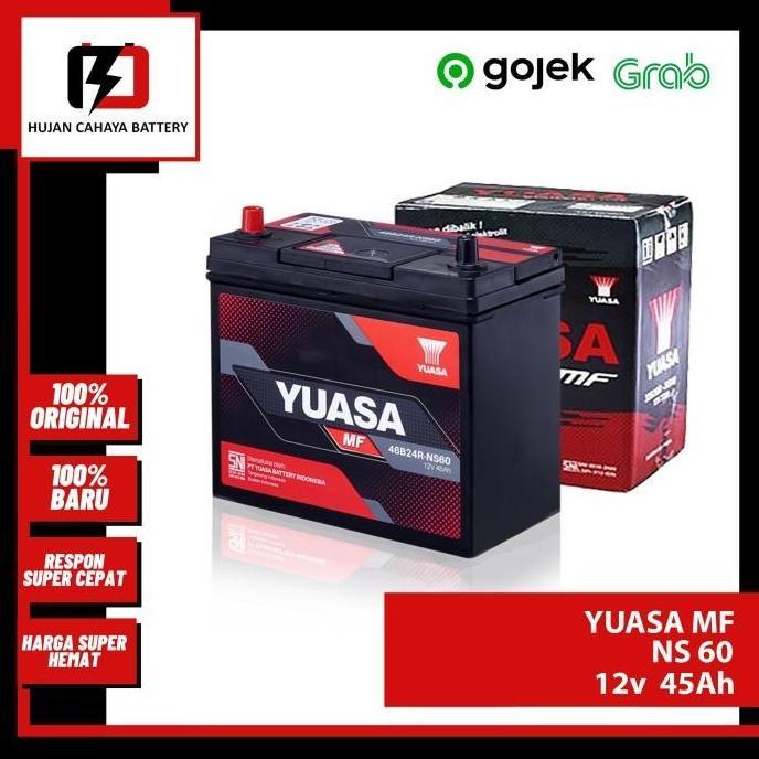 TERBARU - Aki Mobil YUASA MF NS60 / NS-60 / NS 60 - Aki SUZUKI APV SERIES