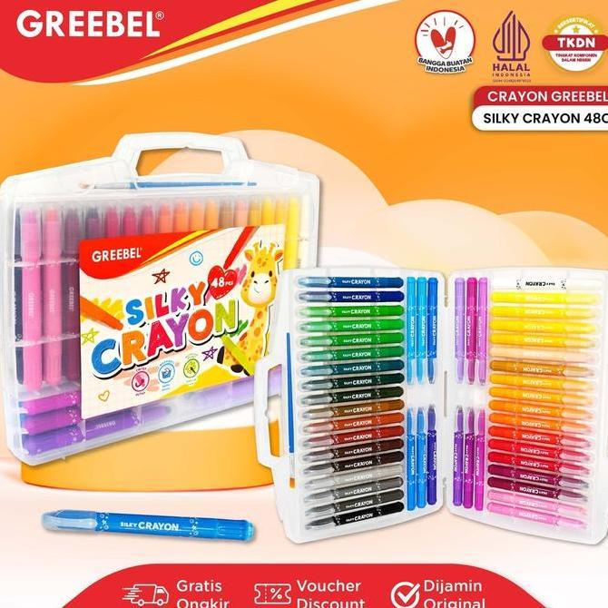 TBMO GREEBEL SILKY CRAYON - CRAYON PUTAR MURAH