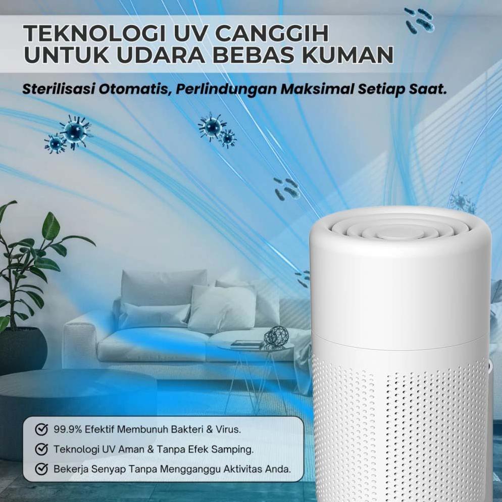 CUCI GUDANG PHILIPS  4 IN 1AIR PURIFIER UV-C LON NEGATIF FILTER HEPA AROMATHERAPY DIFFUSER, ANTI PM2