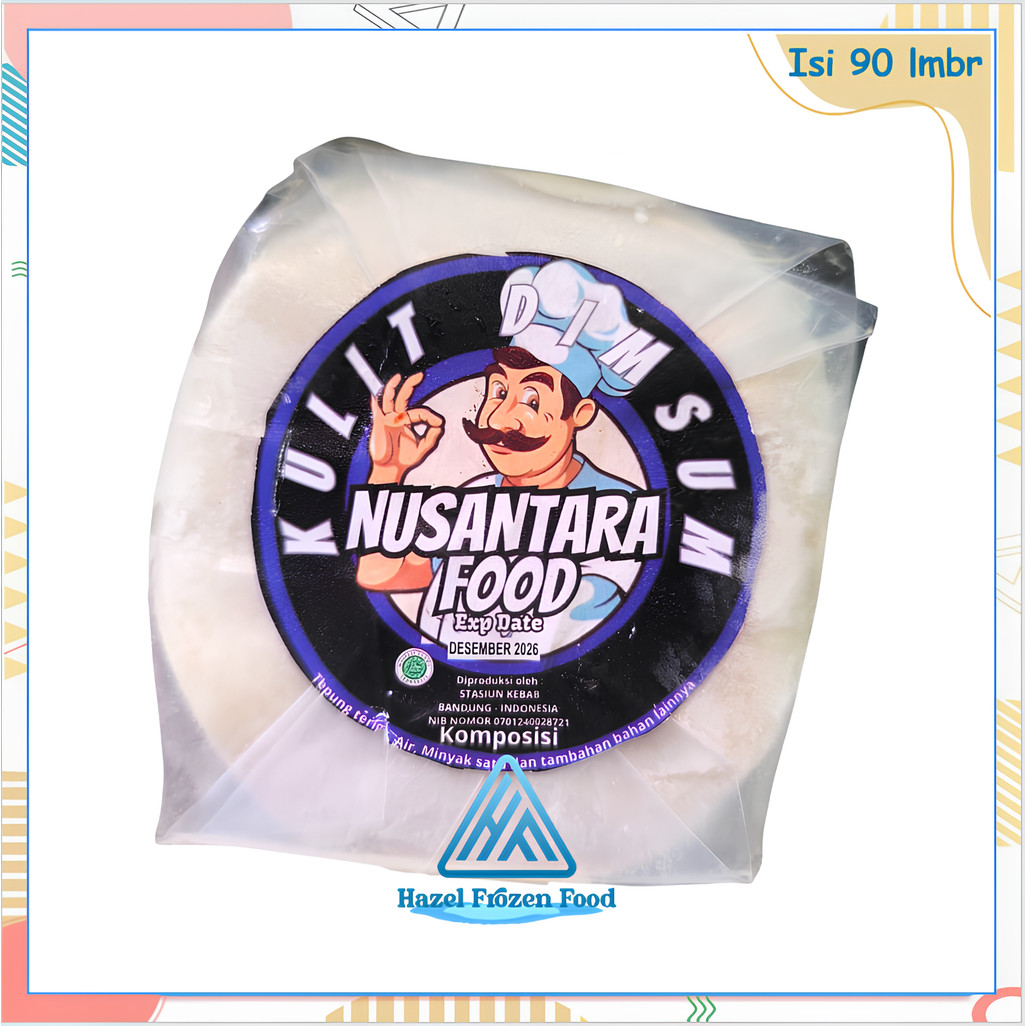 Nusantara Kulit Dimsum Uk 9 Isi 90 Lembar Frozen Food Karawang
