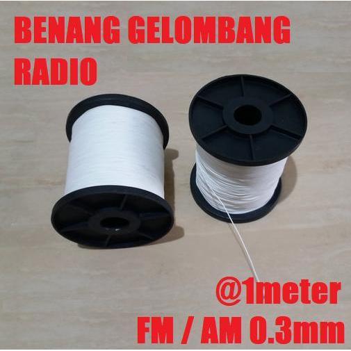 Benang Gelombang Radio FM / AM 0.3mm Tali Tuner Tuning Radio