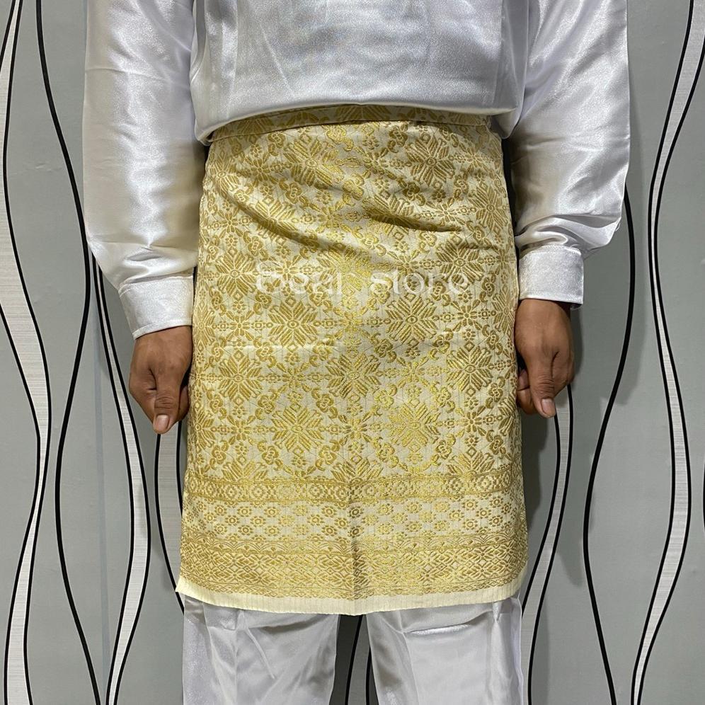 Cuci Gudang Songket Pria Melayu/Songket Bapak/Tumpak Songket/Kain Samping Melayu/Songket Palembang/K