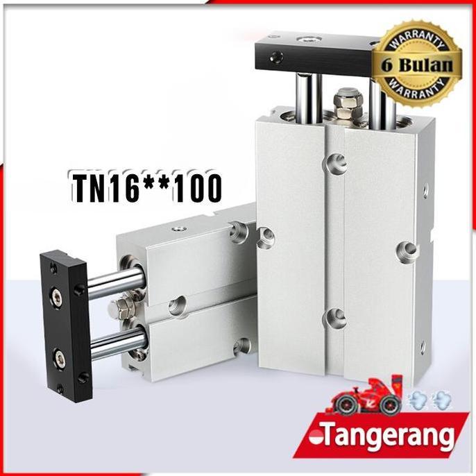 DITSY Cylinder Pneumatic TN16 Twin Rod Pneumatik Angin Air Silinder Double Stroke TN 16
