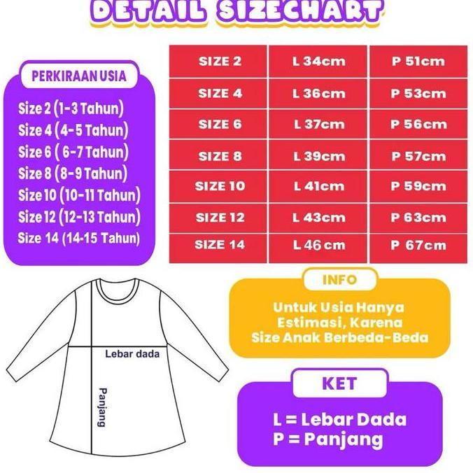 Kaos Daster Anak Perempuan Dress Anak Cewek Tunik Anak Motif Tunik Bando Biru LMO