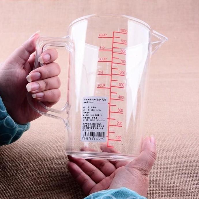 Sanneng Sn4710 - Plastic Measuring Cup / Gelas Ukur 3L / 3000Cc