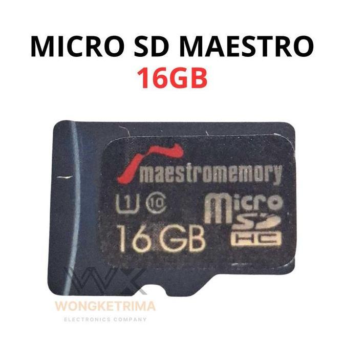 Micro Sd Maestro Memory 16Gb Kartu Memori Hp Kamera Cctv Musik Memory Card Universal