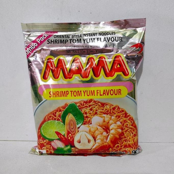 Pst - Mama Shrimp Tomyum / Creamy Tomyum 90Gr Oriental Style Instan Noodle - Mie Instan Thailand Tom