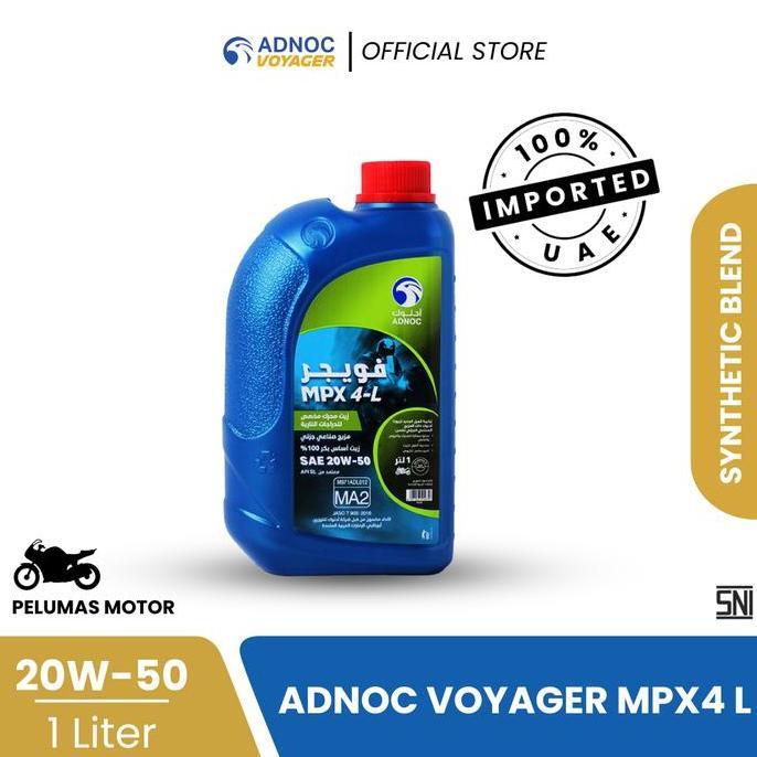 Olimax- Oli Motor 4T Adnoc Voyager Mpx 4-L 20W50 - 1 Liter