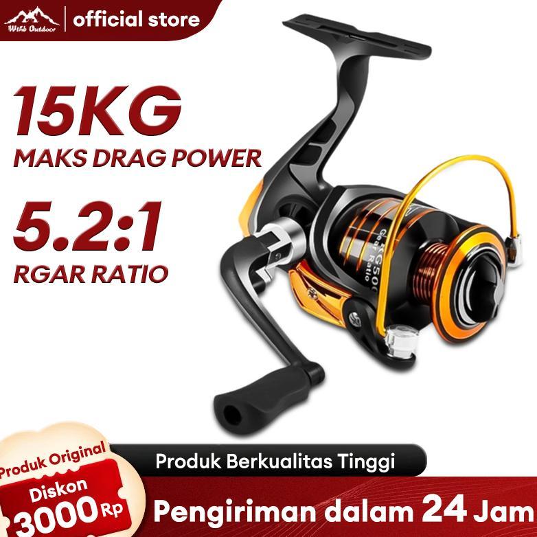 WTHB Outdoor  Reel-Pancing-HE7000-30Kg-Laut-Tarikan-Pancing-Metal-Gulungan-Pancing-Gulungan Pancing