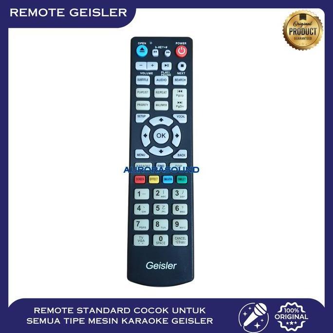 REMOTE STANDARD GEISLER KARAOKE DVD PLAYER
