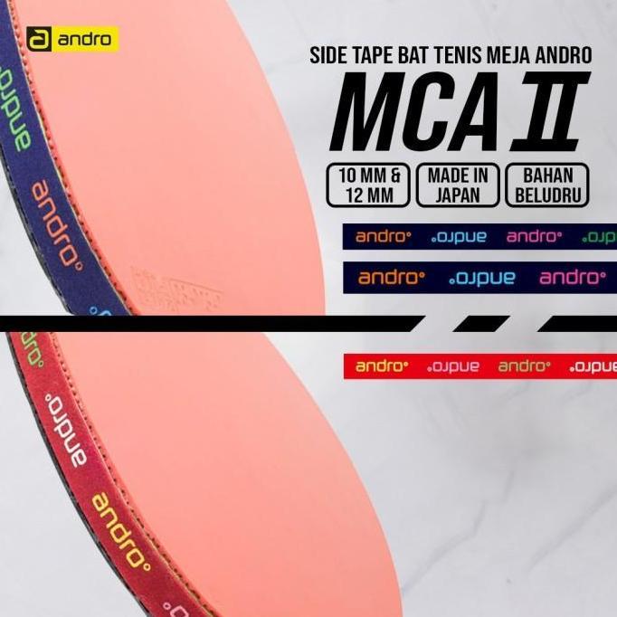 Side Tape Kayu Bat Tenis Meja Andro Edge Tape Velvet Bludru Japan