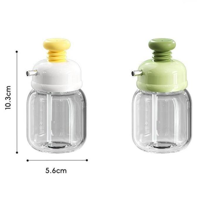HIKAUN Botol Minyak Kaca Dapur Botol /Botol Minyak Kaca Tipe Tekan/Kecap Botol Kaca Kecil Dengan Pom