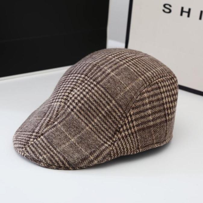 (Good) Topi Vintage Peaky Blinders Topi Baret Newsboy Topi Pelukis Flat Cap