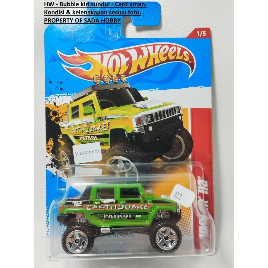 HOT WHEELS HOTWHEELS 2012 HUMMER H2 HIJAU SHOBBY