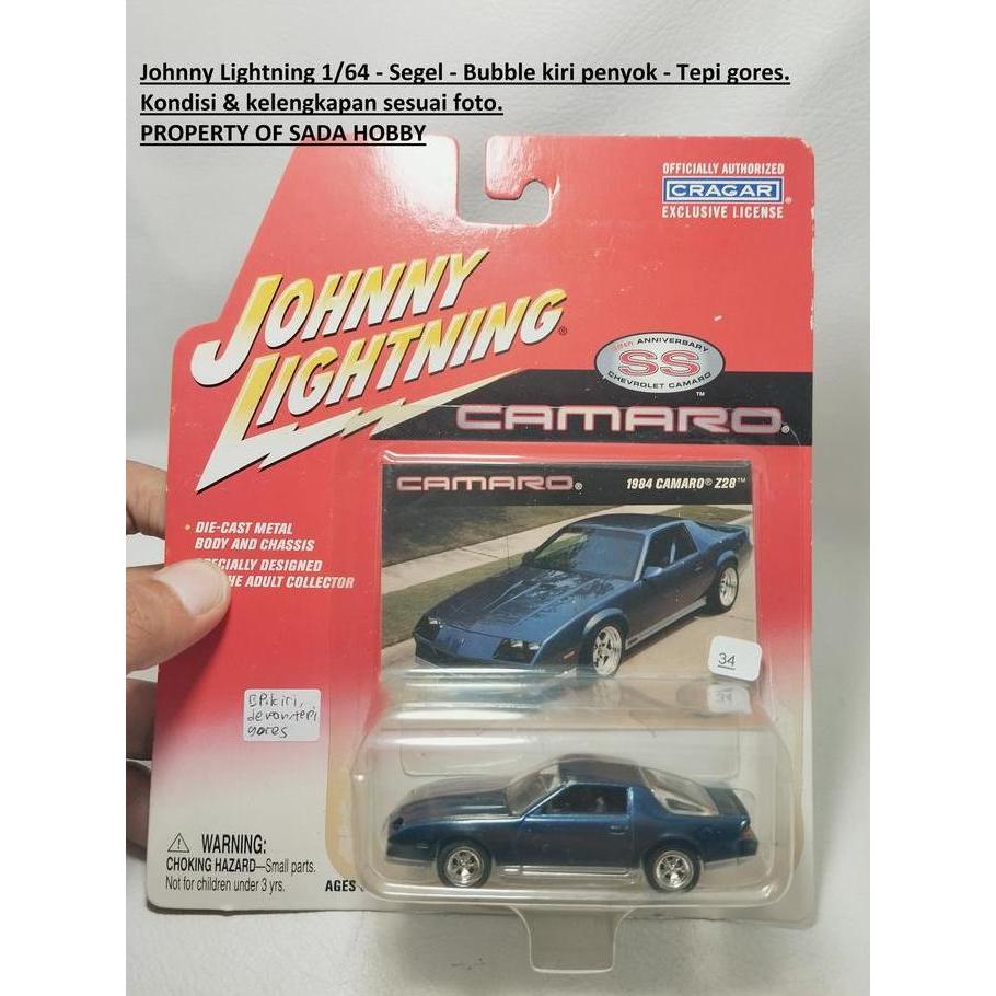 JOHNNY LIGHTNING 1984 CHEVROLET CAMARO Z28 DARK BLUE SHOBBY