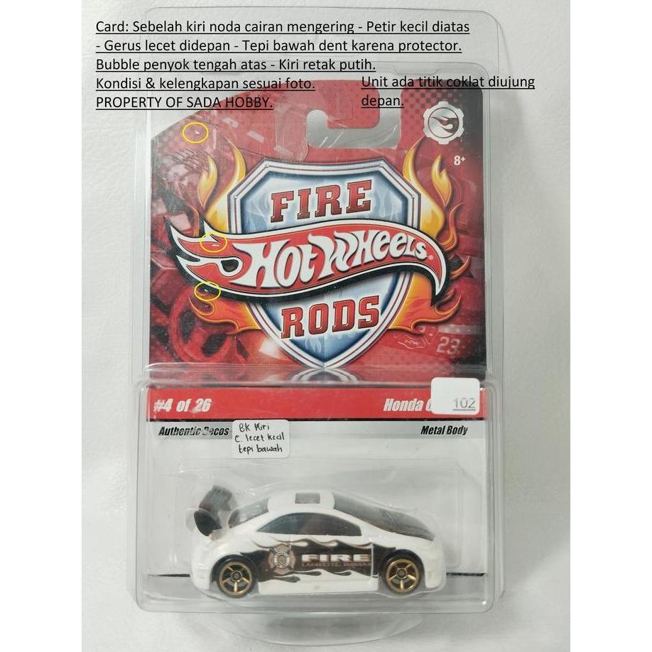 HOT WHEELS FIRE RODS HONDA CIVIC SI MINUS FREE PROTECTOR SHOBBY