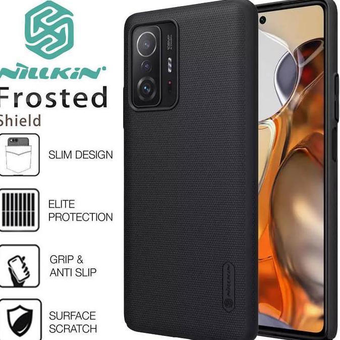 Nillkin Hard Case Xiaomi 11T 11T Pro for Xiaomi 11T Casing Super Frosted Shield Thin Slim Black Cove