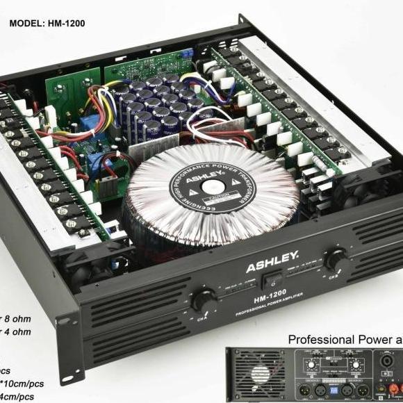 POWER AMPLIFIER ASHLEY  HM 1200 / HM 1200