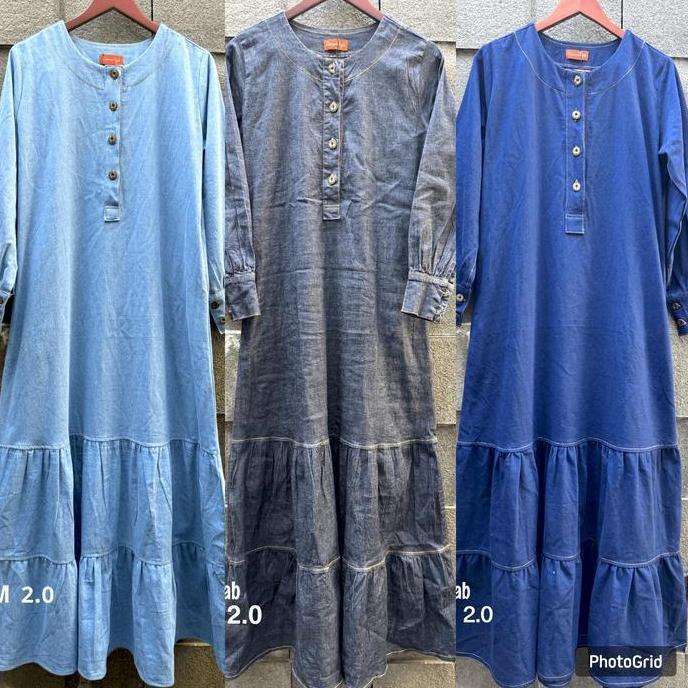 Dress Denim Sefa SMLXLXXL Qaireena