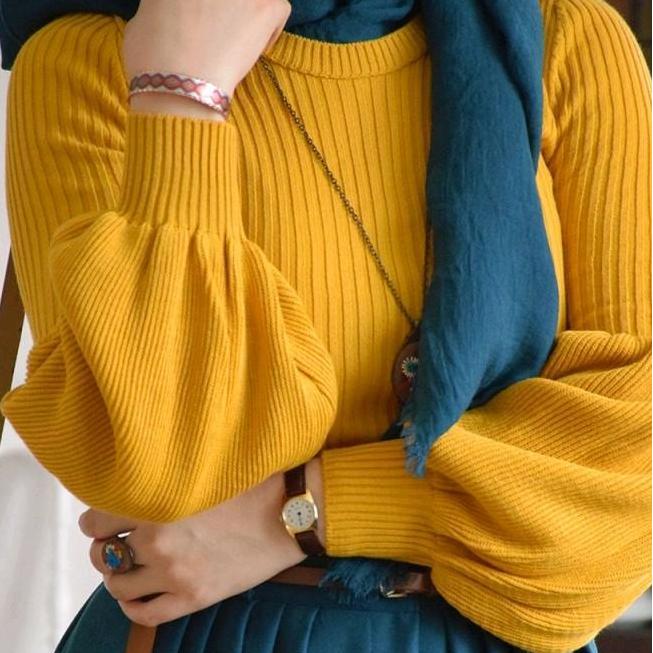outfit rajut ala pinterest/ootd hijab