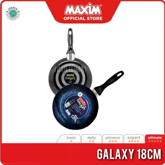 BEBAS ONGKIR - Penggorengan Maxim Galaxy 18cm Frypan Maxim Galaxy Wajan Teflon Maxim