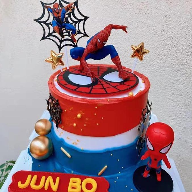 Pilihan - Figure Spiderman Besar Kualitas Premium Cake Topper Spiderman Jumbo