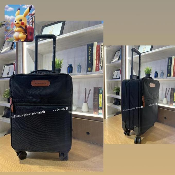 BEBAS ONGKIR - Giordano Suitcase Giordano Travel Bag Signature Black from 1.999k