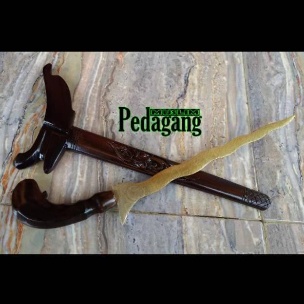 Keris Kuningan Kaligrafi Pusaka Tradisional Termurah Ready Terbaik