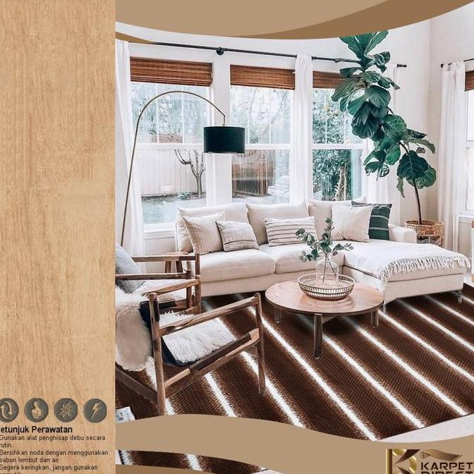 Allthebest- [Karpet Direct] Zag (Coklat) 200x280 cm - Line