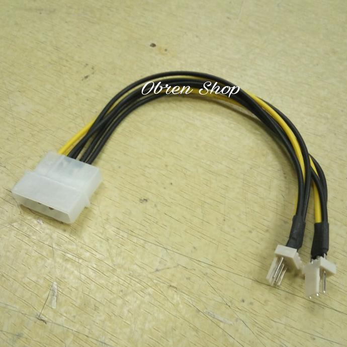 Kabel Molex to Dual Fan 3 Pin