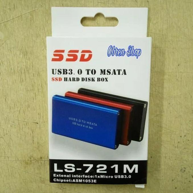 Casing SSD MSATA USB 3.0 / Case Enclosure MSATA SSD