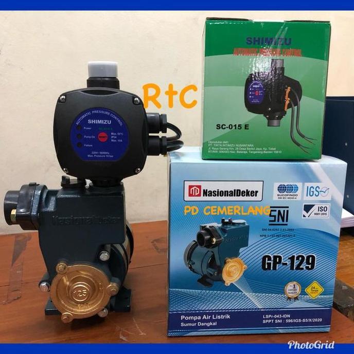 Pompa Pendorong Toren Air Otomatis Booster Shimizu Booster Pump