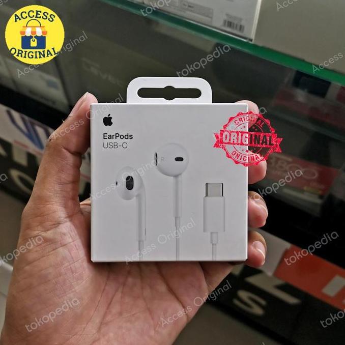 Handsfree Earphone Headset Earpods Ipad / Macbook Type C Original