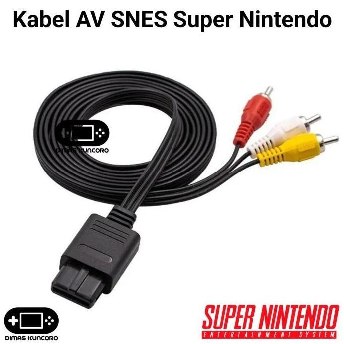 Kabel AV SNES Super Nintendo cable tv rca nintendo snes super nintendo 64 n64 gamecube game cube