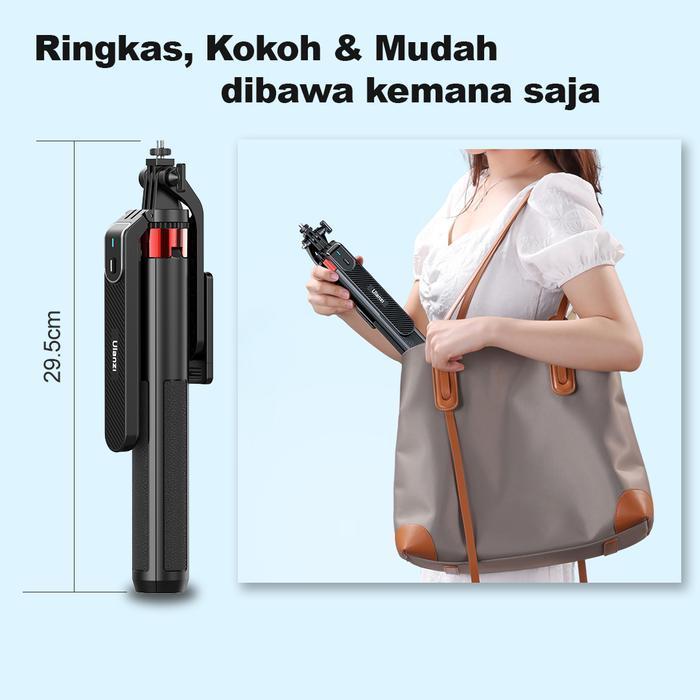 ULANZI MA09 SELFIE STICK WITH REMOTE FOR ACTION CAM & SMARTPHONE ORIGINAL DAN TERPERCAYA