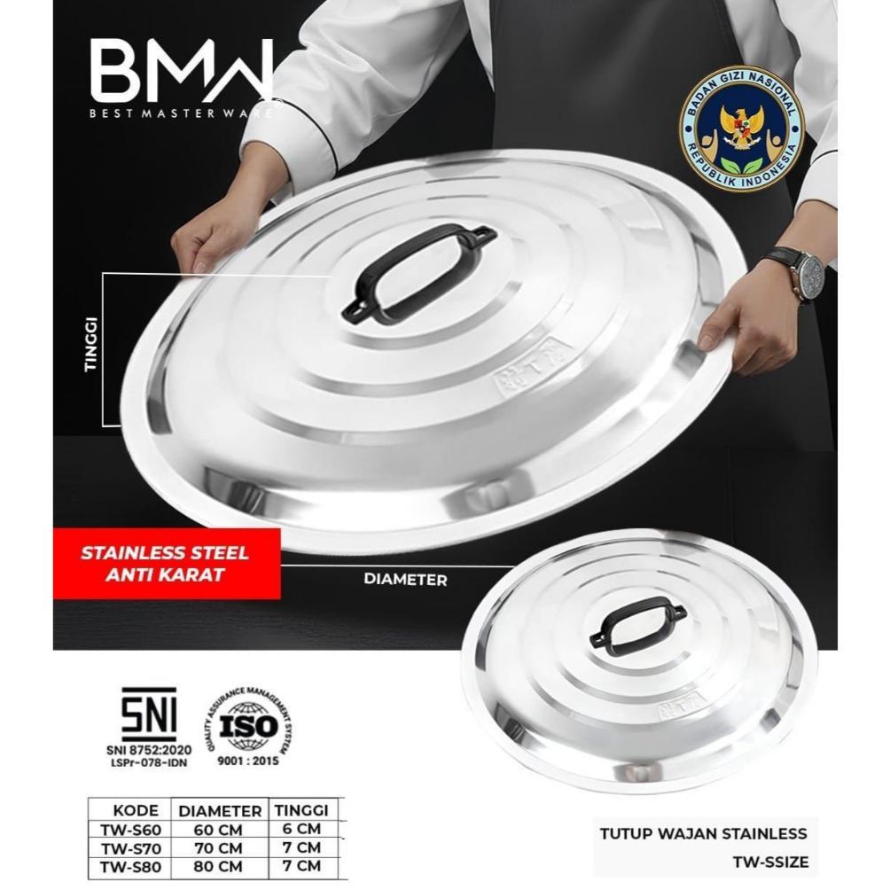 Tutup Wajan Jumbo Stainless stell tutup Kuali Promo