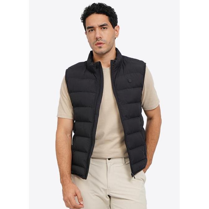 WOOD Water Repellent Quilted Vest 2-VSIOTD225I023 Black