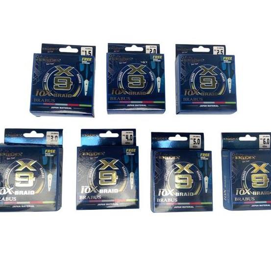 Senar PE Blood 10X Braid Brabus X9 PE Kuat Halus Dan Lembut