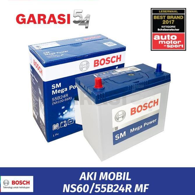 Aki Mobil Daihatsu Xenia NS60 / 55B24R MF 45 Ah Bosch