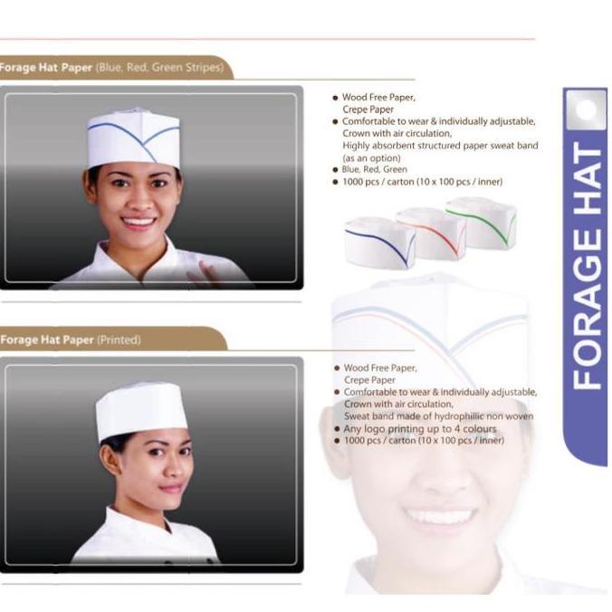Topi Koki Peci Kertas MM
