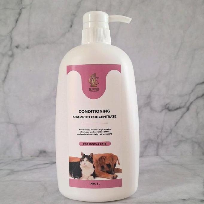 NEW Conditioning Shampoo Concentrate C-One Pet Care utk anjing & kucing 1 Liter