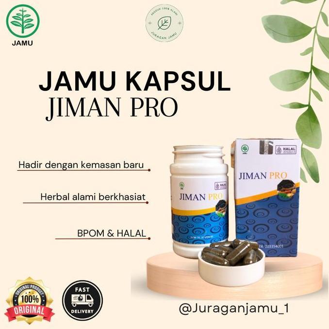 JIMAN PRO isi 60 kapsul - herbal kolesterol BPOM HALAL