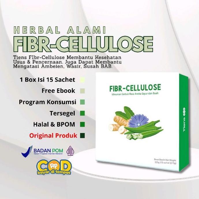 (Paket Kesehatan Usus dan Pencernaan dan Wasir )  Tiens Fibr Cellulose - Nutrisi Ambeien / Sembelit 